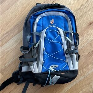 Deuter Blue and Gray Backpack